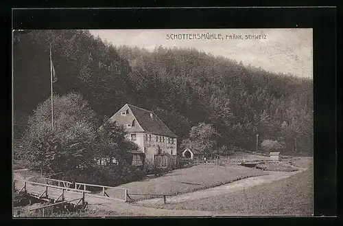 AK Schottersmühle /Fränk. Schweiz, Ortspartie