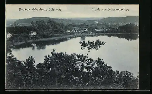 AK Buckow /Märk. Schweiz, Partie am Schermützelsee