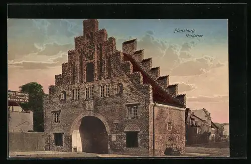 AK Flensburg, Blick zum Nordertor