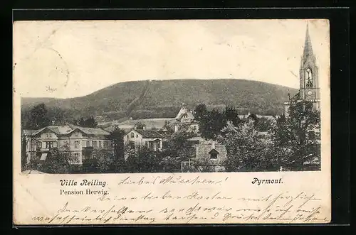 AK Pyrmont, Villa Reiling, Hotel-Pension Herwig