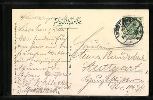 AK Schwetzingen, Blick auf die Moschee