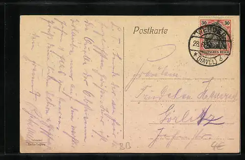 AK Werder a. Havel, Totalansicht aus der Vogelschau