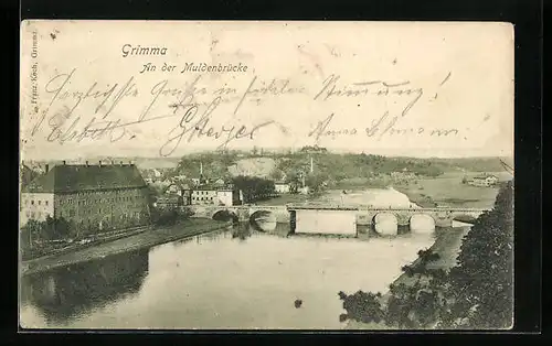 AK Grimma, An der Muldenbrücke