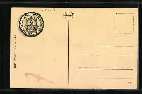 AK Walkenried /Harz, Klosterruine aus der Vogelschau