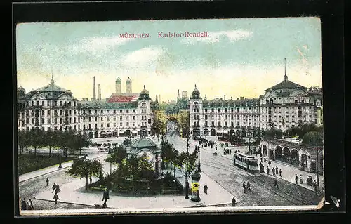 AK München, Karlstor-Rondell
