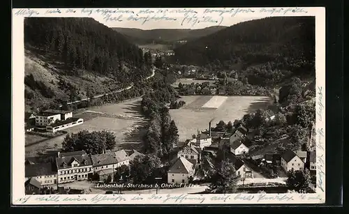 AK Luisenthal /Th., Stutzhaus aus der Vogelschau