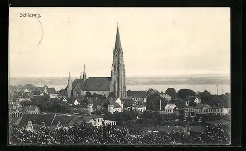 AK Schleswig, Teilansicht mit Dom