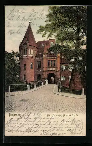 AK Hamburg-Bergedorf, Das Schloss, Nordwestseite