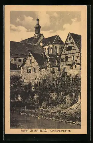 AK Wimpfen a. Berg, Ansicht der Dominikanerkirche