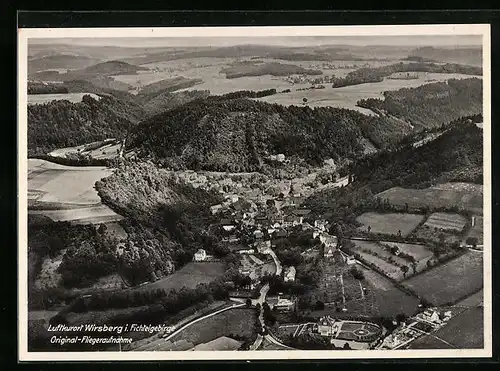 AK Wirsberg /Fichtelgeb., Fliegeraufnahme des Ortes