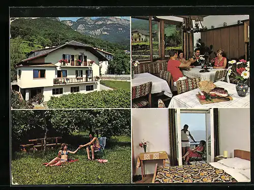 AK Kaltern, Pension Haus Egger an der Weinstrasse