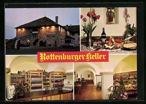 AK Kaltern, Rottenburger Keller mit Weinschänke