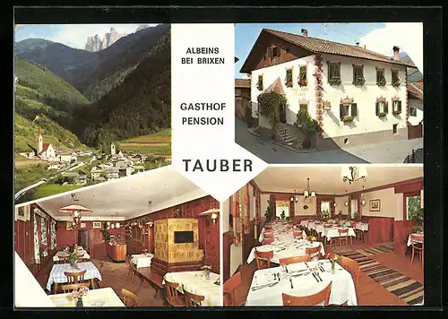 AK Albeins b. Brixen, Gasthof und Pension Tauber