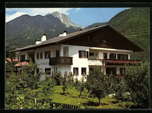 AK Meran, Pollinger Hof in der St.-Florian-Strasse 3 mit Garten