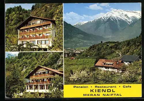AK Meran i. Naiftal, Pension Restaurant Kiendl mit Bergpanorama
