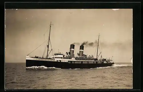 AK Dampfer Prinzess Juliana auf hoher See