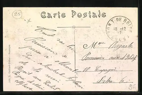 AK Pont de Roide, Route de Montbéliard