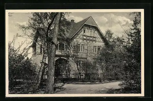 AK Coswig, Heilstätte Lindenhof mit Albert-Villa