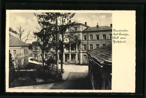 AK Bad Kreischa, Blick zum Sanatorium