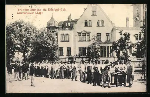 AK Königsbrück, Truppenübungsplatz, Schmorkauer Lager