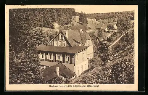 AK Untermühle i. Spiegeltal, Das Kurhaus