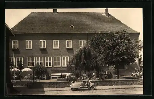 AK Malchow /Meckl., Partie an der Sparkasse