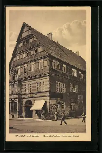 AK Hameln /Weser, Demptersches Haus am Markt