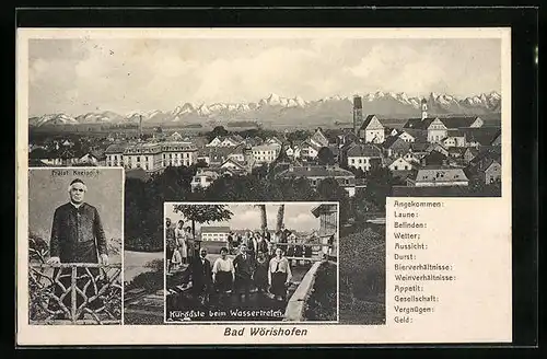 AK Bad Wörishofen, Kurgäste beim Wassertreten