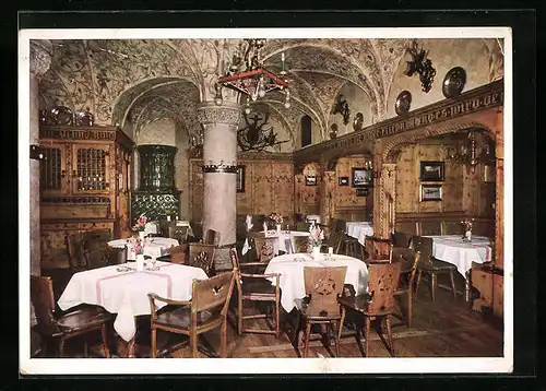 AK München, Restaurant Kaiserstuben im Hotel Deutscher Kaiser