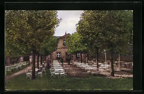 AK Oberoderwitz, Gasthaus Spitzberg mit Aussenbereich