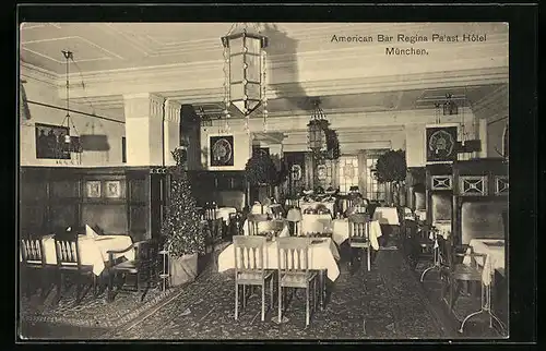 AK München, American Bar im Regina Palast Hotel