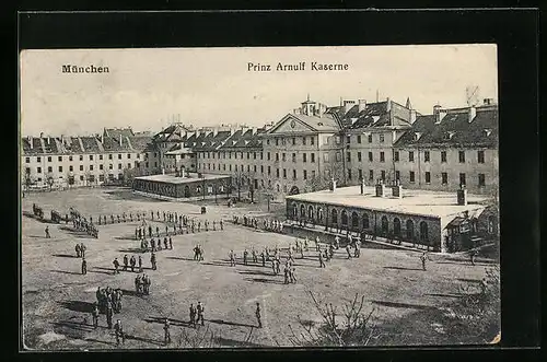 AK München, Prinz Arnulf Kaserne und Exerzierplatz