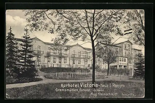 AK Gremsmühlen /Ostholst. Schweiz, Kurhotel Victoria, Inh.: Aug. Kleinschmidt