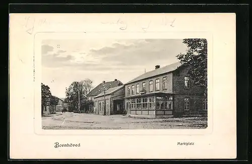 AK Bornhöved, Ortspartie am Marktplatz