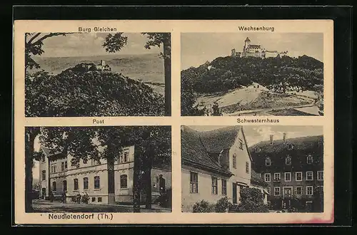 AK Neudietendorf /Th., Burg Gleichen, Wachsenburg, Schwesternhaus