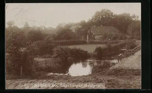 Foto-AK Müden / Örtze, Ortspartie