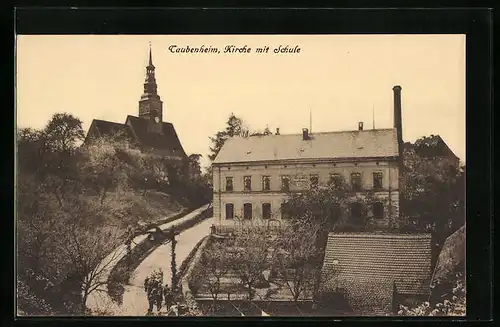 AK Taubenheim, Kirche mit Schule