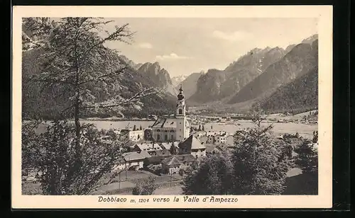 AK Dobbiaco, Panorama verso la Valle d`Ampezzo