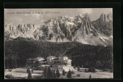 AK Karersee, Hotel Karersee gegen Latemar