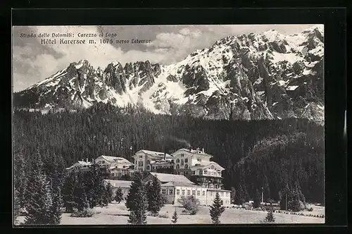AK Karersee, Karersee-Hotel gegen Latemar