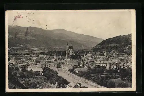 AK Brixen, Ortsansicht aus der Vogelschau