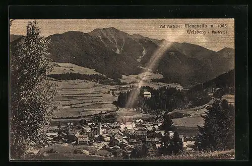 AK Welsberg /Pustertal, Ortsansicht aus der Vogelschau