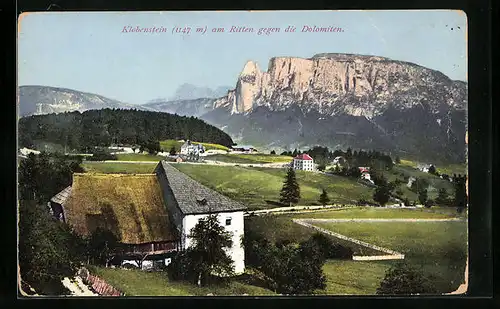 AK Klobenstein am Ritten, Gegen die Dolomiten
