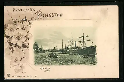 AK Hamburg, Blick in den Hafen, Schiff Paraguassu