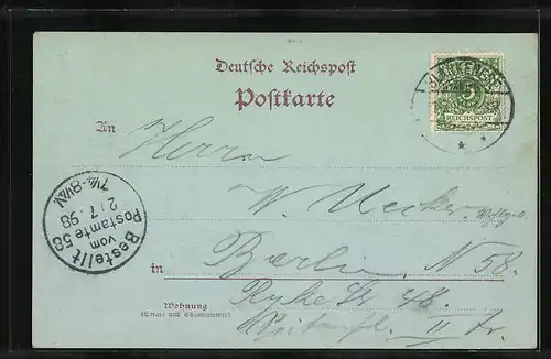 Mondschein-AK Hamburg, Der Segelschiffhafen