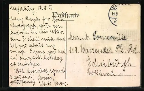 AK Magdeburg, Frachtschiffe im Hafen