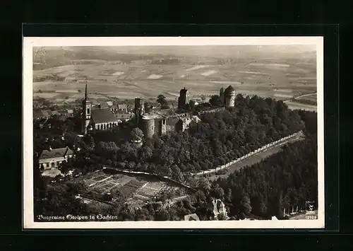 AK Stolpen i. Sa., Burgruine mit Umgebung