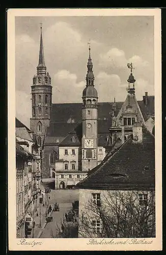 AK Bautzen, Petrikirche und Rathaus