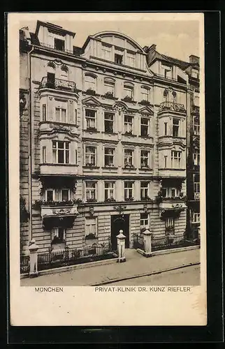 AK München, Privat-Klinik Dr. Kunz Riefler, Prinz-Ludwig-Strasse 7