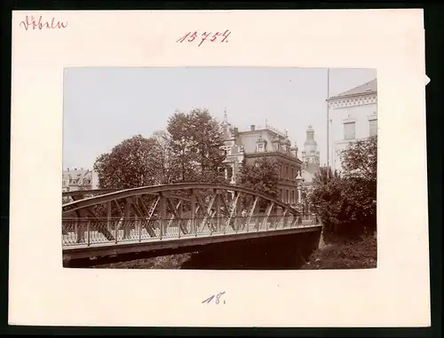 Fotografie Brück & Sohn Meissen, Ansicht Döbeln, Brücke an der Königstrasse